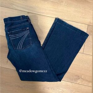 ‼️SOLD‼️Dark blue flare 7FAMK jeans